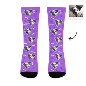 Custom Dog Face Socks